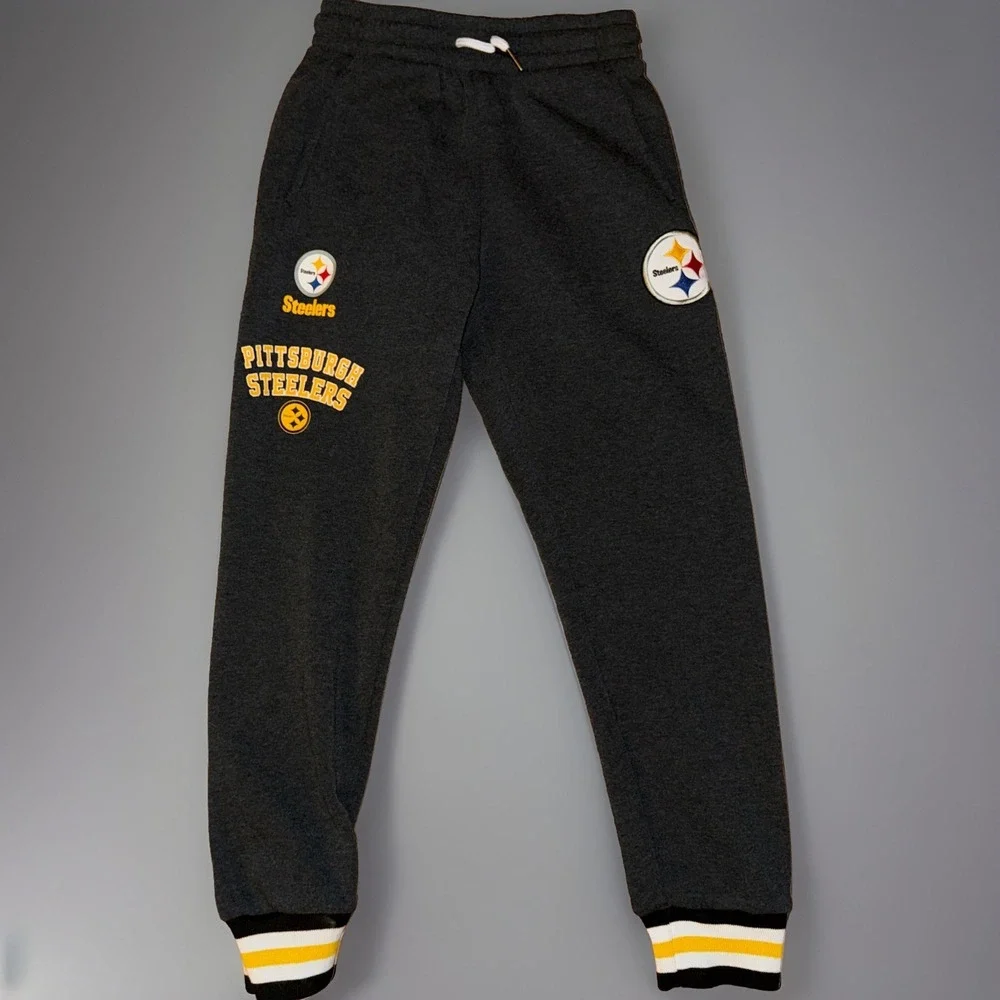 Pittsburgh Steelers Nfl Apparel Youth M 10/12 Hoodie & Pants Set‎ Outfit Gray
